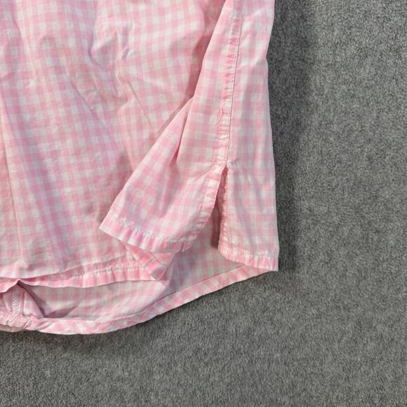 Bird Dog Bay Boxer Shorts Size XL Pink Gingham Elastic Waist Cotton Lounge - Picture 2 of 6